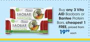 Vita AID Baobars Or Bantee Protein Bars-Each