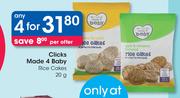 Clicks Made 4 Baby Rice Cakes-4 x 20g