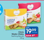 Clicks Made 4 Baby Teething Biscuits-170g Per Pack