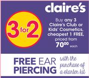 Clair's Club Or Kids Cosmetics-Each