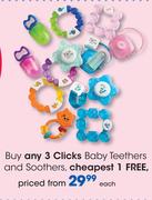 Clicks Baby Teethers And Soothers-Each