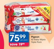Pigeon 82 Baby Wipes Triple Pack-Per Pack