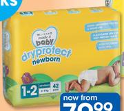 Clicks Made 4 Baby Dryprotect Nappies Value Pack Newborn 42-Per Pack