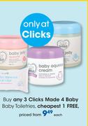 Clicks Made 4 Baby Baby Toiletries-Each