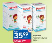 Panado Paediatric Syrup-100ml Each