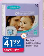 Lanisoh 24 Disposable Breast Pads-Per Pack
