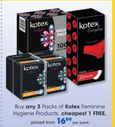 Kotex Feminine Hygiene Products-Per Pack