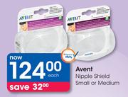 Avent Nipple Shield Small Or Medium-Each