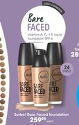 Sorbet Bare Faced Foundation-Each
