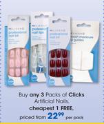 Clicks Artificial Nails-Per pack