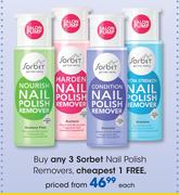 Sorbet Nail Polish Removers-Each