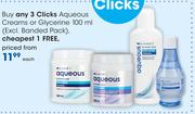 Clicks Aqueous Creams Or Glycerine-100ml (Excl.Banded Pack)-Each