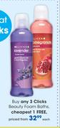 Clicks Beauty Foam Baths-Each