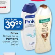Protex Shower Gel Or Palmolive Shower Cream-500ml Each