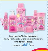 Oh So Heavenly Pony Party Kids Care Single Products-Each