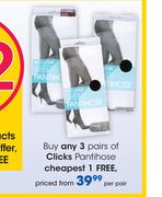Clicks Pantihose-Per Pair