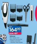 Safeway Hair Clipper & Nose Hair Trimmer Set-Per Set