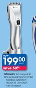 Safeway Rechargeable Hair & Beard Trimmer RHS5-Each