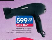 Toni & Guy 2100 Watt Salon Professional Hairdryer-Each