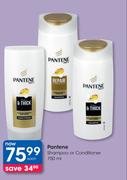 Pantene Shampoo Or Conditioner-750ml Each
