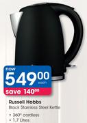 Russell Hobbs Black Stainless Steel Kettle-1.7Ltr Each