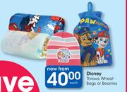 Disney Throws, Wheat Bags Or Beanies-Each
