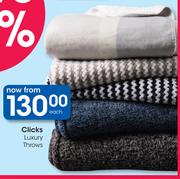 Clicks Luxury Throws-Each