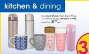 Clicks Flasks, Travel Mugs Or Ceramic Mugs-Each