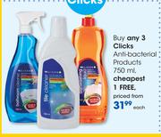 Clicks Anti Bacterial Products-750ml Each