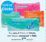 Clicks Wet Wipes-Per Pack
