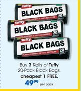 Tuffy 20 Pack Black Bags-Per Pack