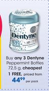 Dentyne Peppermint Bottles-72.5g Per Pack