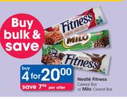 Nestle Fitness Cereal Bar Or Milo Cereal Bar-For 4