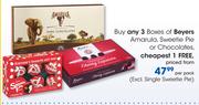 Beyers Amarula, Sweetie Pie Or Chocolates-Per Pack