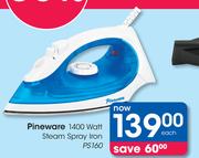 Pineware 1400 Watt Steam Spray Iron PS160