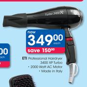 Special ETI Professional Hairdryer 3400 XP Turbo-Each — 