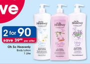 Oh So Heavenly Body Lotion-2 x 1Ltr