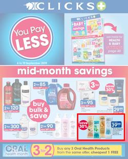 Clicks : You Pay Less (6 Sept - 19 Sept 2019), page 1