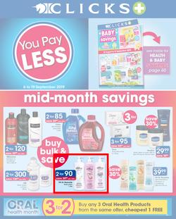 Clicks : You Pay Less (6 Sept - 19 Sept 2019), page 1