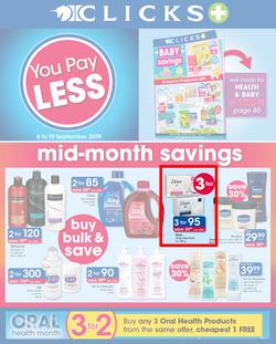 Clicks : You Pay Less (6 Sept - 19 Sept 2019), page 1