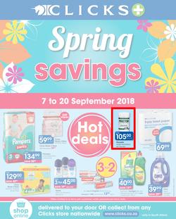 Clicks : You Pay Less (7 Sept - 20 Sept 2018), page 1