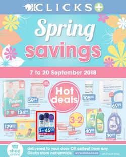 Clicks : You Pay Less (7 Sept - 20 Sept 2018), page 1