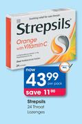 Strepsils 24 Throat Lozenges-Per Pack