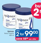 Epimax Body Creams 400ml - 2 for R99