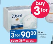 Dove Soap Bars-3x4x100g Per Offer