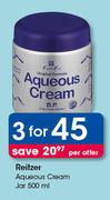 Reitzer Aqueous Cream Jar-3X500ml