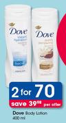 Dove Body Lotion-2X400ml