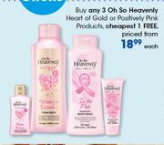 Oh So Heavenly Heart Of Gold Or Positivity Pink Products-Each