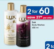 Lux Body Washes-2 x 400ml