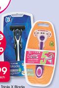 Clicks Men Triple X Blade Razor-Each